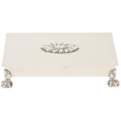 Vintage Silver Plate Hinged Box