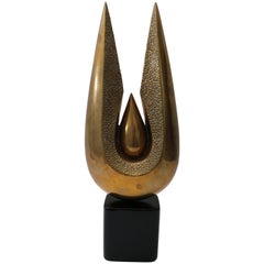Mid-Century Modern Thai Bronze Sculpture, Signed and Numbered Surawongse, 3/1000