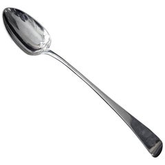 Antique English Georgian Silver Basting Spoon