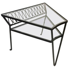 1950s Iron Trapezoid Cocktail Table by Maurizio Tempestini for Salterini