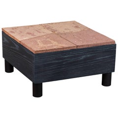 Solid Oak and Ceramic Side Table by Jonathan Cross for Collabs in Clay