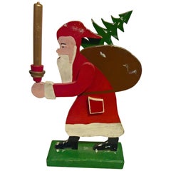 Mid-20th Century Christmas Santa Figure from Erzgebirge