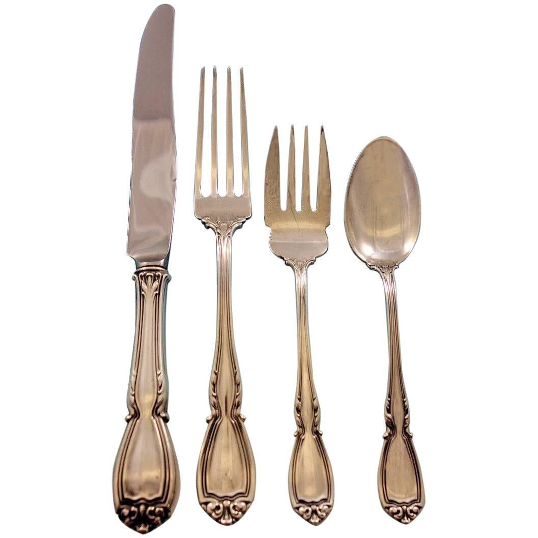 Wellington by Durgin Sterling Silver Flatware Set for 8 Service 34 Pieces