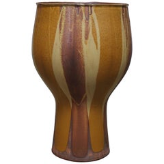 Large Flame Glazed Chalice Planter by David Cressey for Architectural Pottery