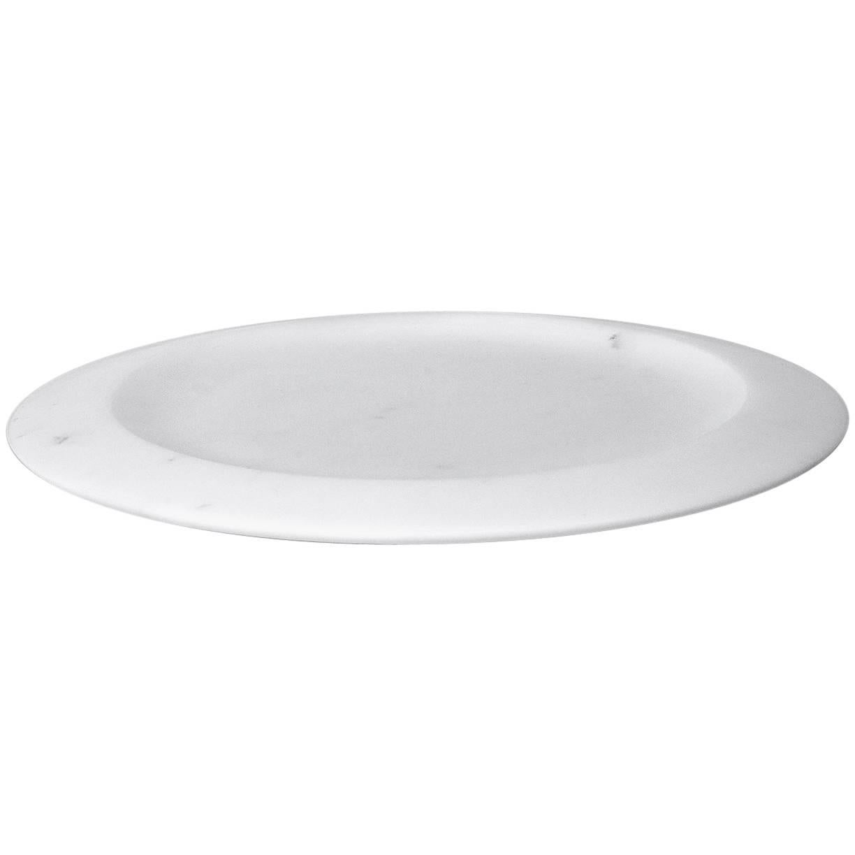 New Modern Dish in White Carrara Marble, creator Ivan Colominas