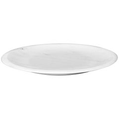 Dish in White Carrara Marble by Ivan Colominas, Italy