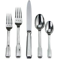 Art Deco by Ricci Stainless Steel Flatware Tableware Set Service 12 New 65 Pcs