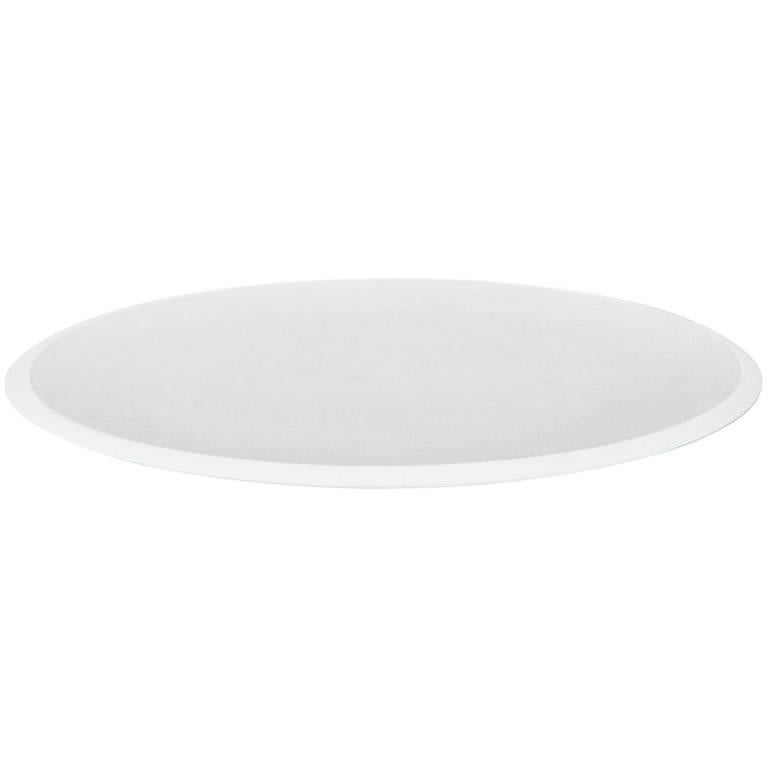 New Modern Dish in White Michelangelo Marble, creator Ivan Colominas For Sale