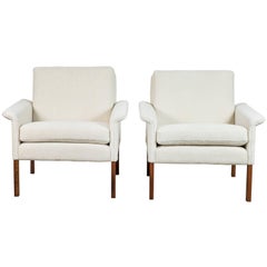 Pair of Alpaca Danish Armchairs by Hans Olsen for CS Mobler