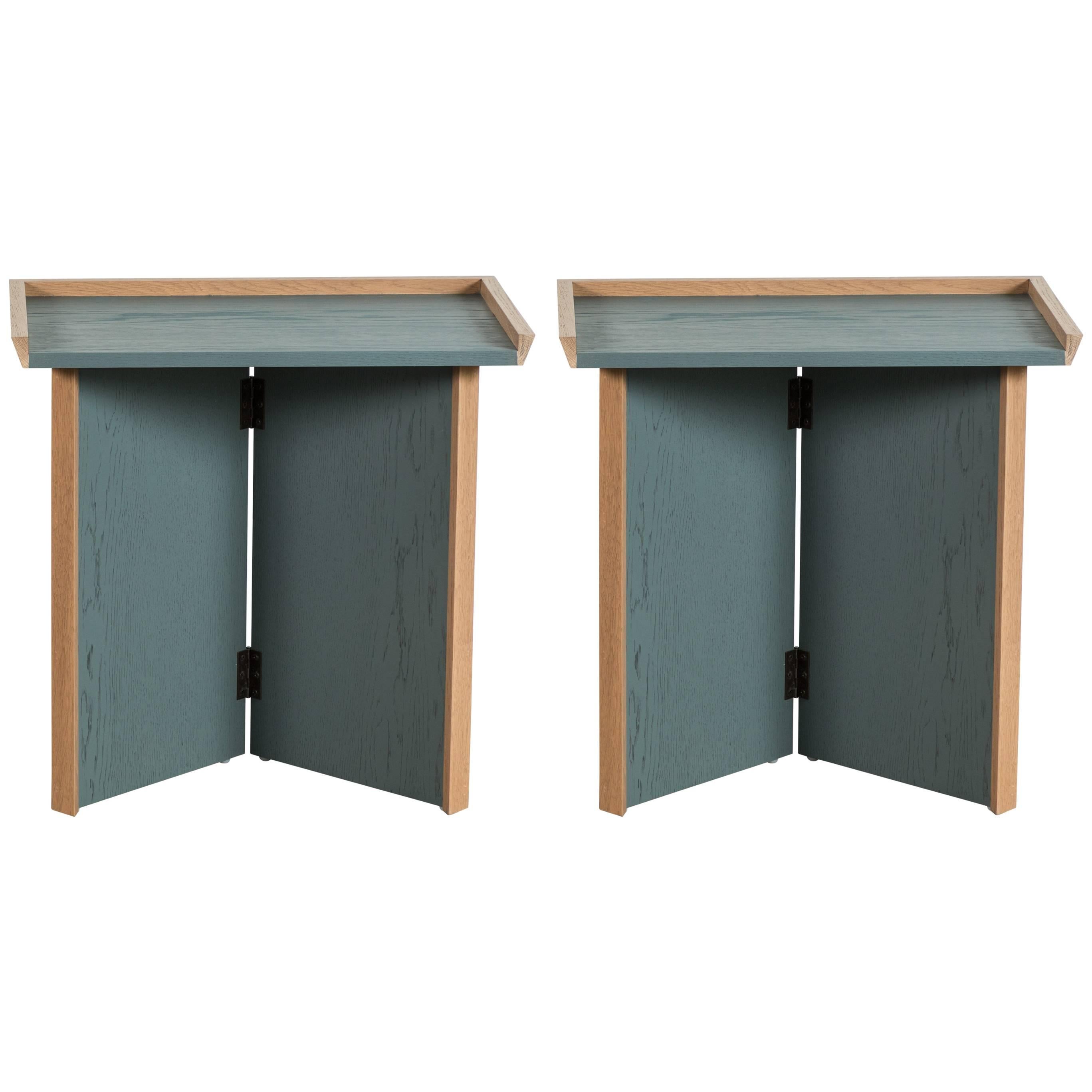 Pair of Folding Side Tables by Lawson-Fenning