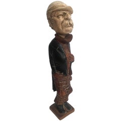 Meerschaum Hand-Carved Male Figure with Pipe Head
