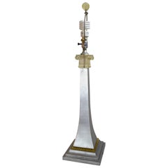 Silver Gilt and Cast Resin Table Lamp