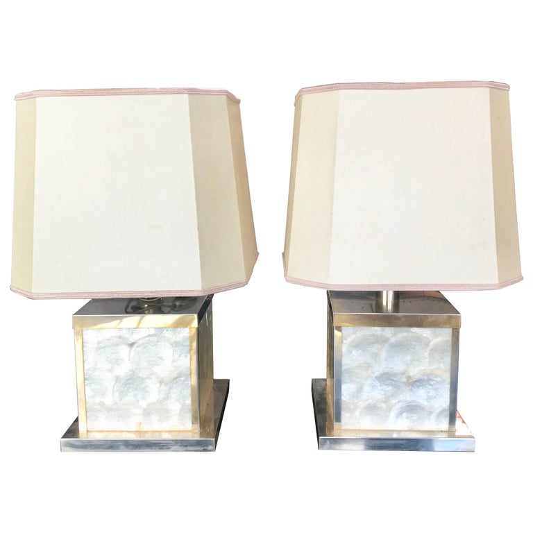 Mother of Pearl Lamps, Italy, 1960 For Sale at 1stDibs