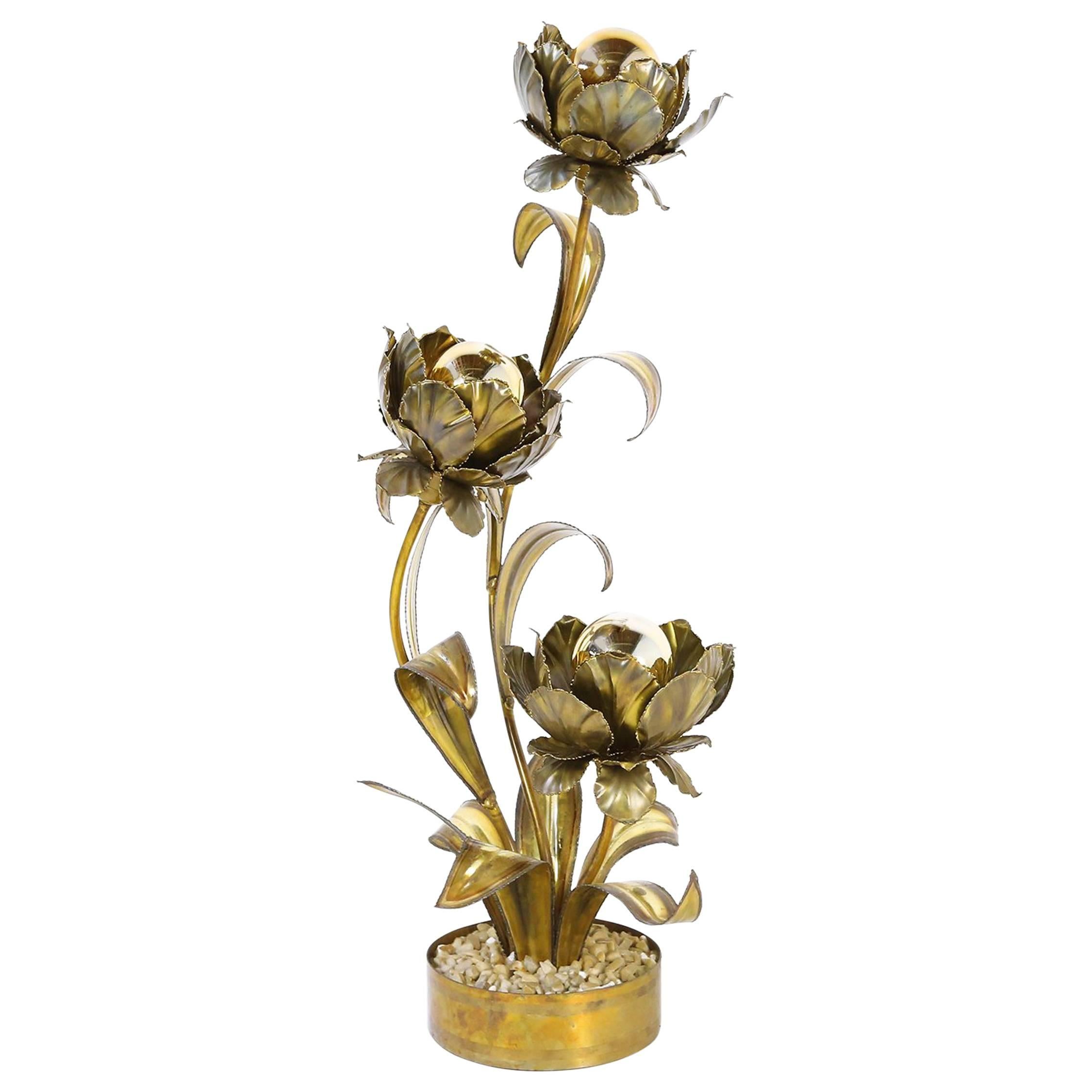 Maison Jansen Flower Floor Lamp, France, 1970 For Sale