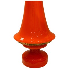 Vintage Orange Table Lamp B124 by Hans-Agne Jakobsson AB Markaryd, Sweden