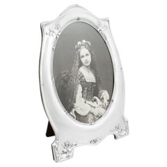 Antique 1910 Sterling Silver Photograph Frame by W J Myatt & Co