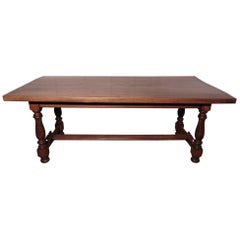 French Golden Oak Farmhouse Table