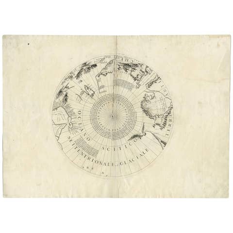 Greenland & the North Pole – Antique Polar Map by V.M. Coronelli, c.1692