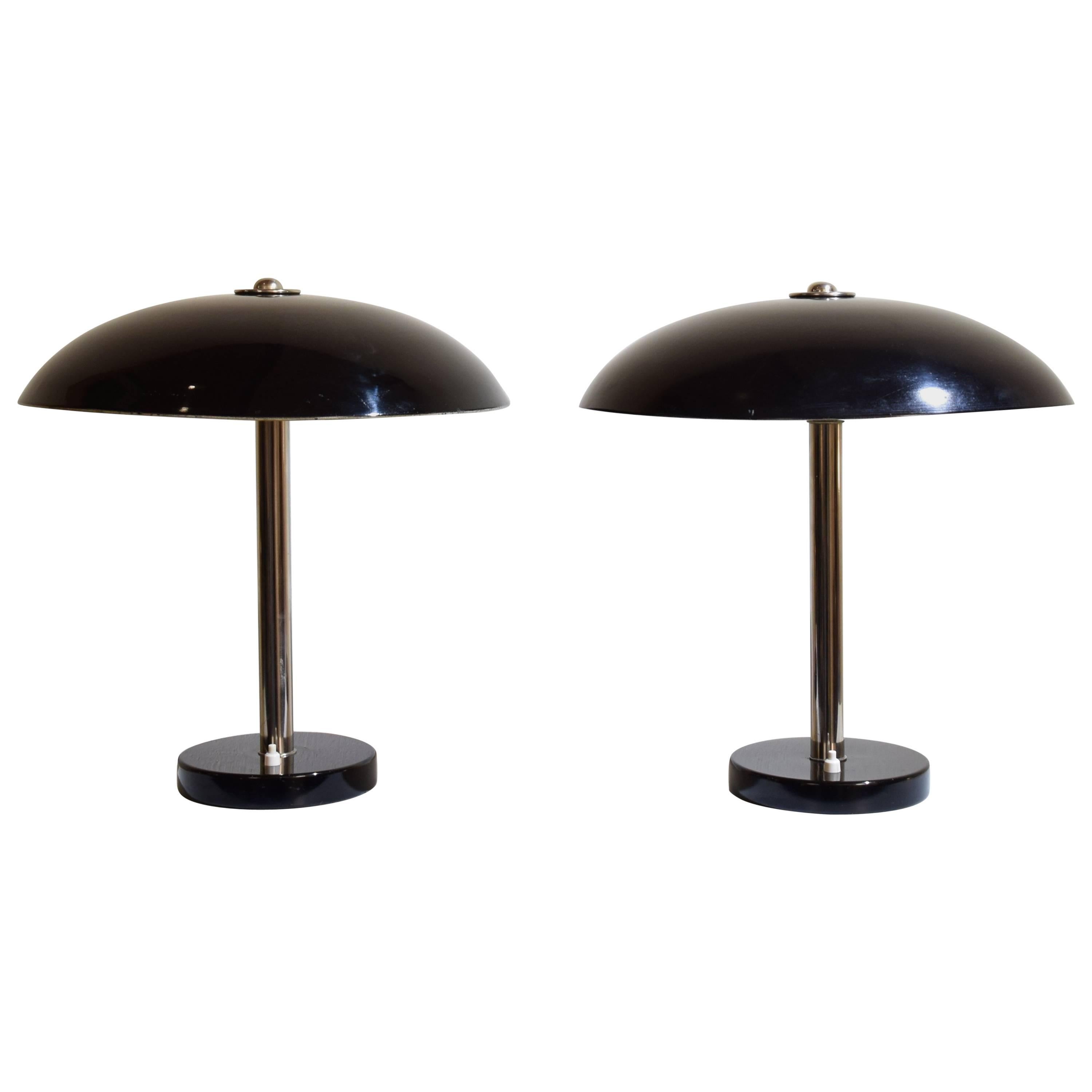 Pair of Table Lamps by Christian Dell for Bünte & Remmler, circa 1931