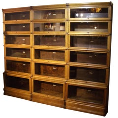 Big Light Oak Globe Wernicke Bookcase