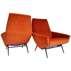 Pair of Armchairs by Guy Besnard, 1960s