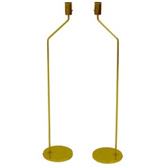 Pair of Brass Bergboms Floor Lamps