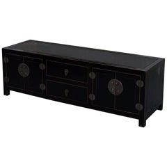 Stunning Chinese Ethnic Elements Hangzhou Television Stand Sideboard