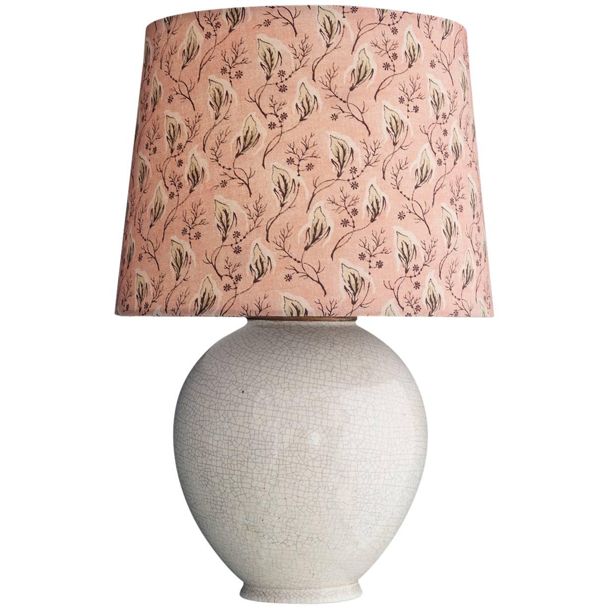 Vintage French Ceramic Table Lamp
