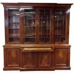 19th Century Library Victorian Mahogany Bookcase