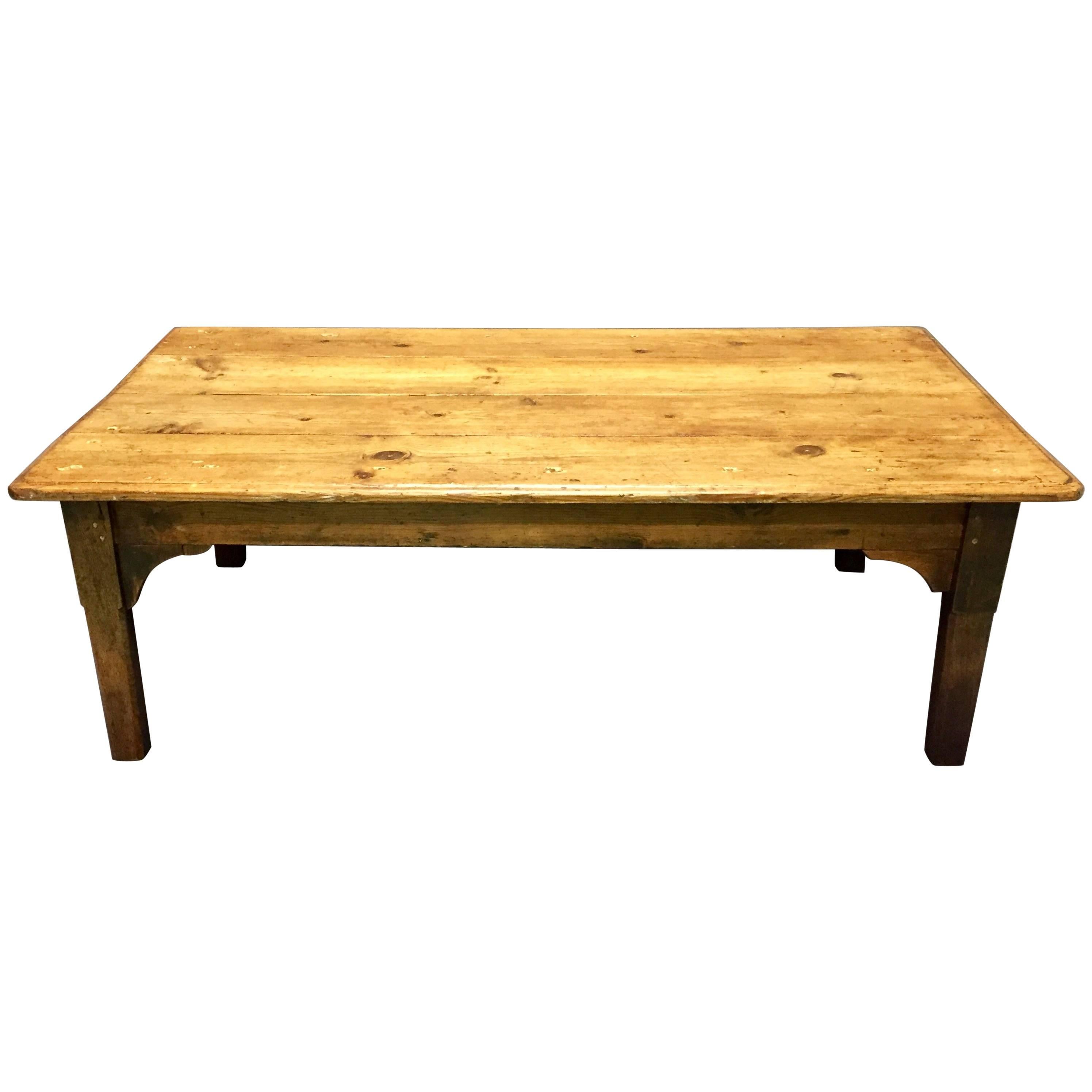 20th Century Rustic Pine Coffee Table
