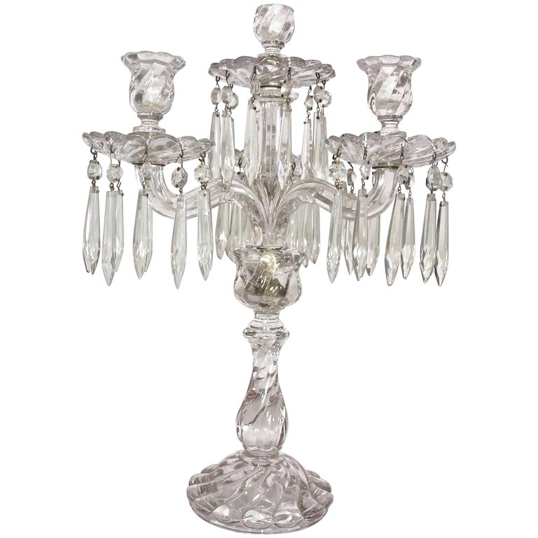 Baccarat 19th Century Table Candelabra at 1stDibs