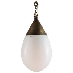 Gilt Bronze and Opaline Pendant by Peter Behrens, circa 1920 Gilt Bronze and Opaline Pendant by Peter Behrens, circa 1920