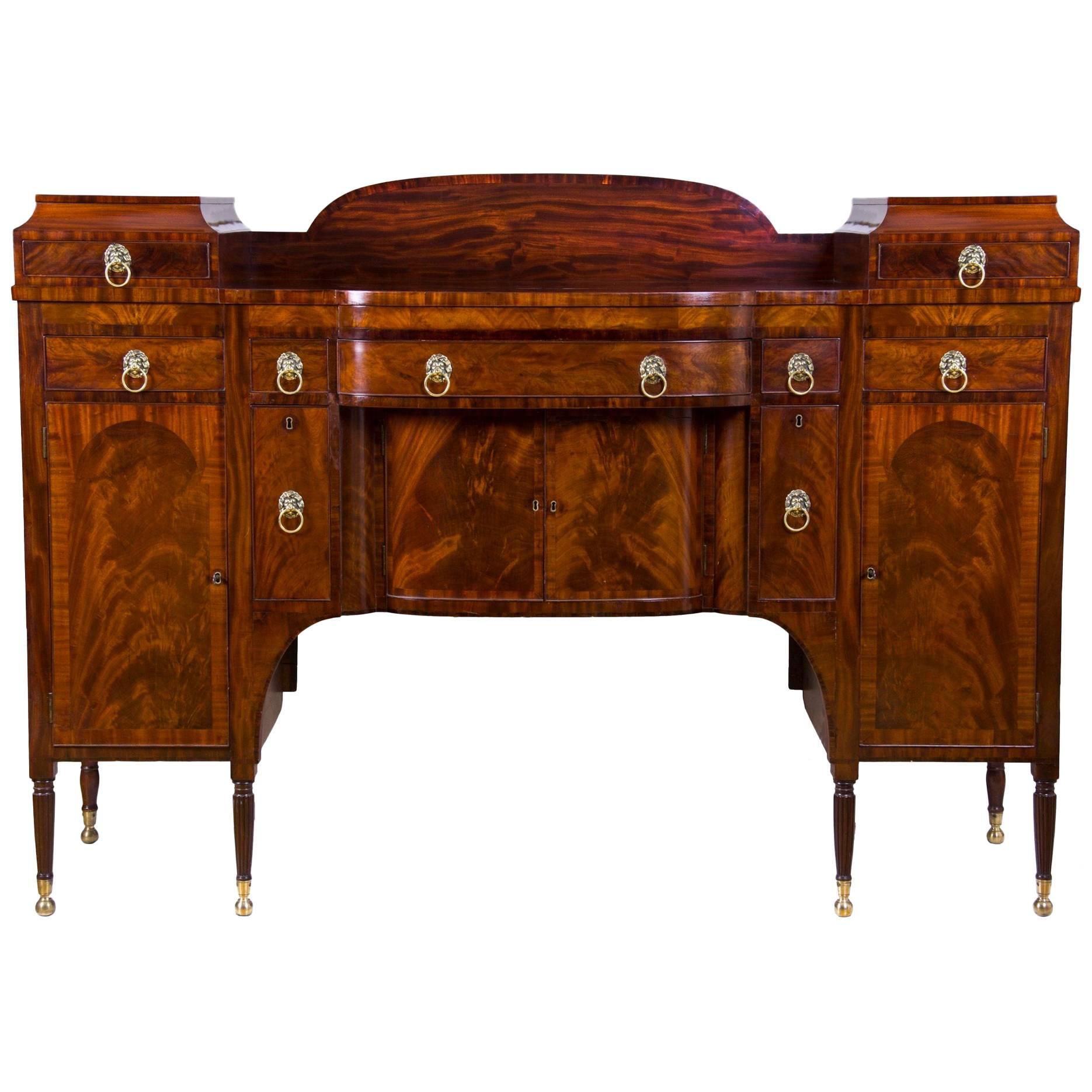 Grand Mahogany Classical Sideboard, New York, circa 1810