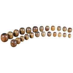 Collection of Late 19th Century Lignum Vitae Bobbins