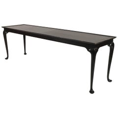 Long Black Queen Anne Style Table