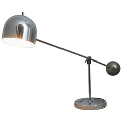 Midcentury American Articulating Chrome Table Lamp