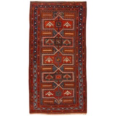 Vintage Caucasian Kazak Rug