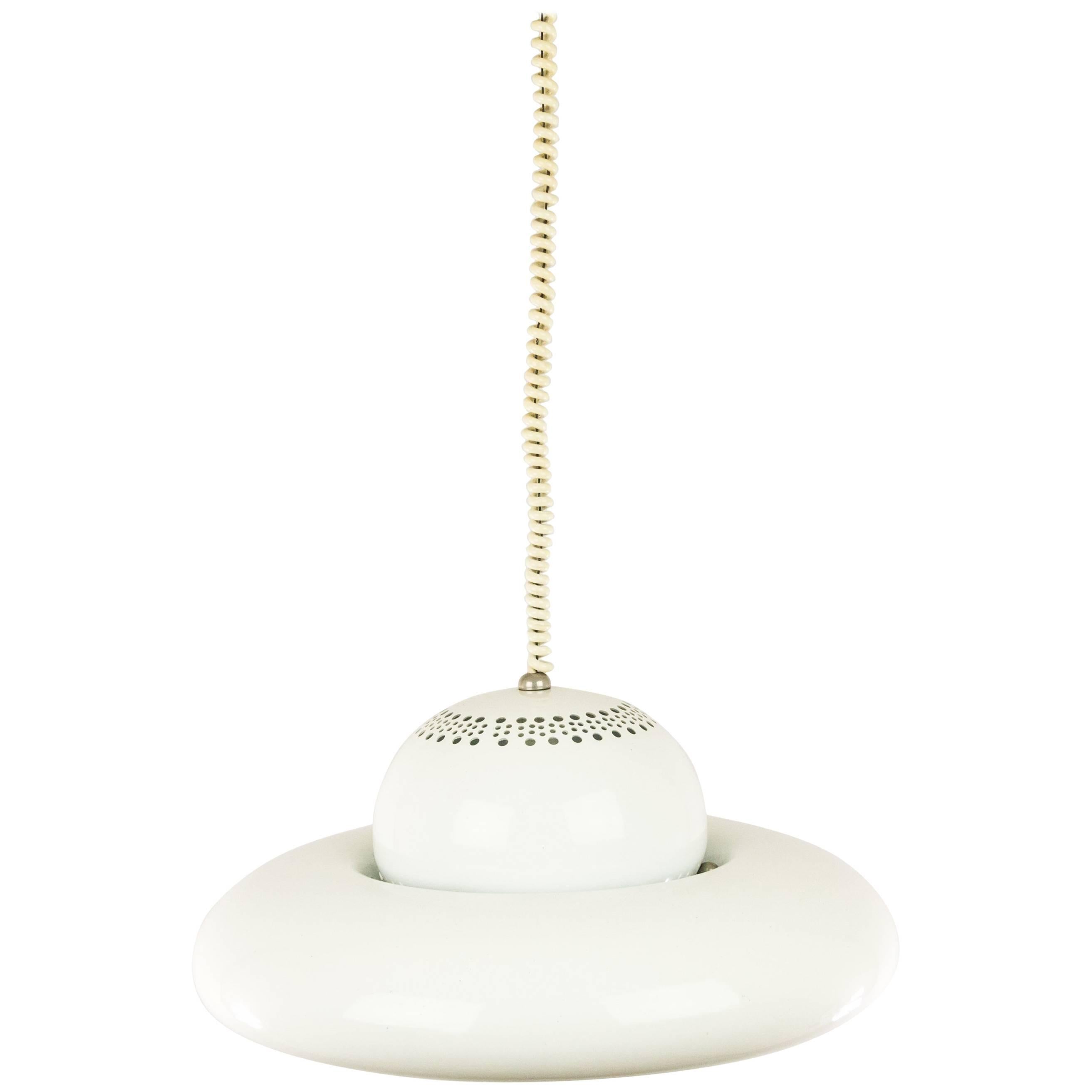 White Fior di Loto Pendant by Tobia and Afra Scarpa for Flos, 1960s