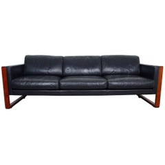 Three-Seat Leather Sofa from Walter Knoll, Germany, 1960s