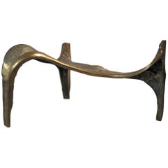 Tripod Free Form Living Room Table in Bronze, circa 1960