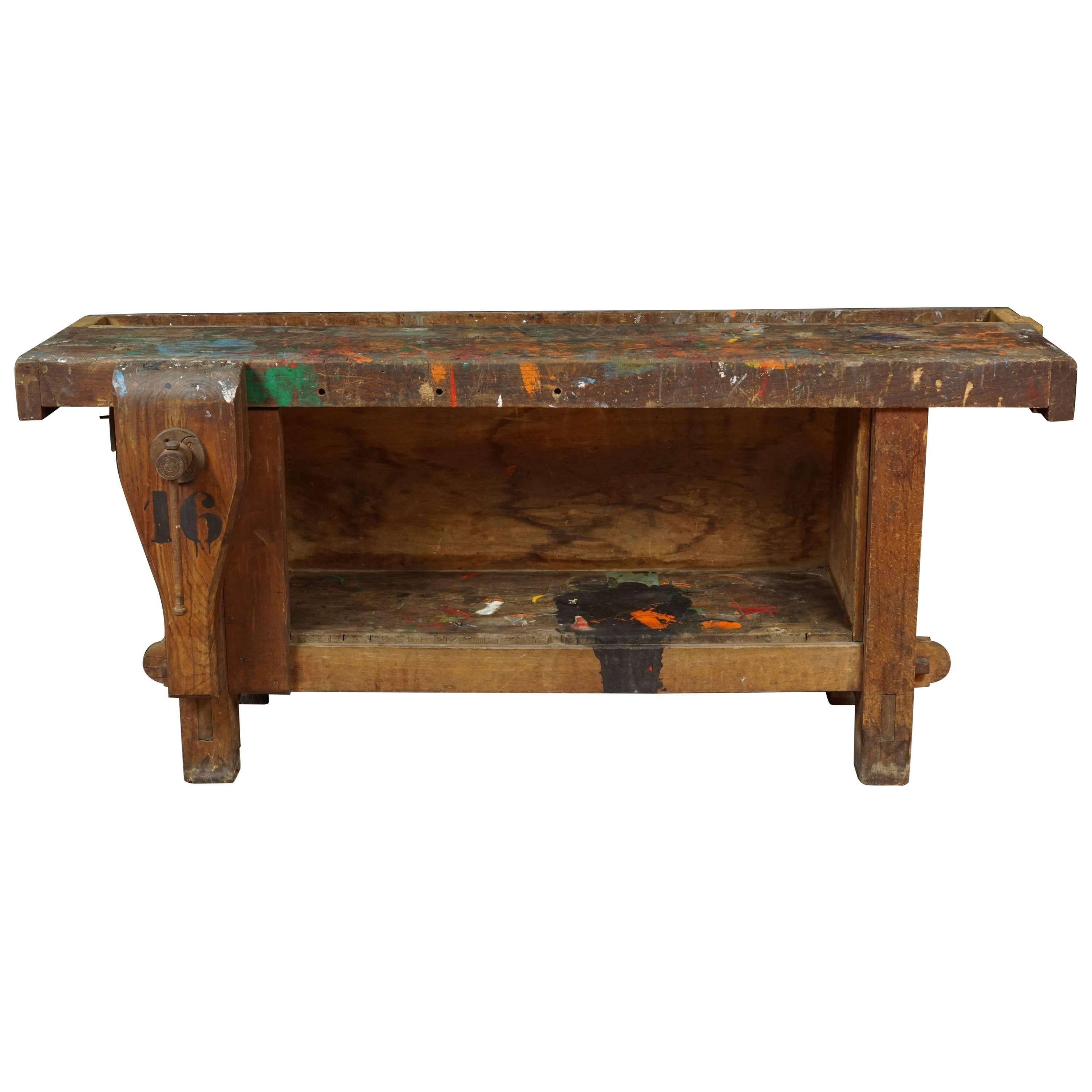 Primitive Work Bench from France, circa 1940