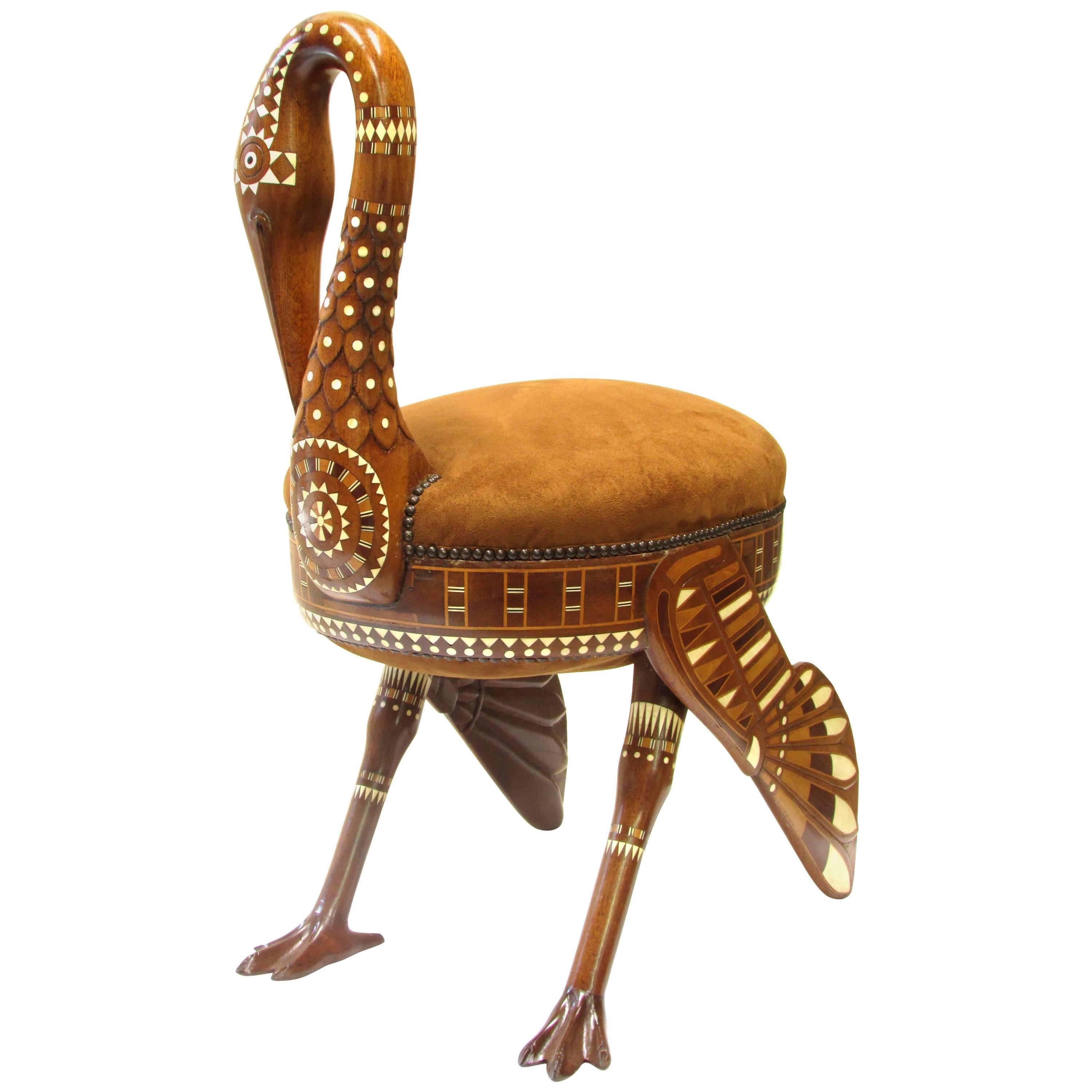 Egyptian Revival Ibis Stool