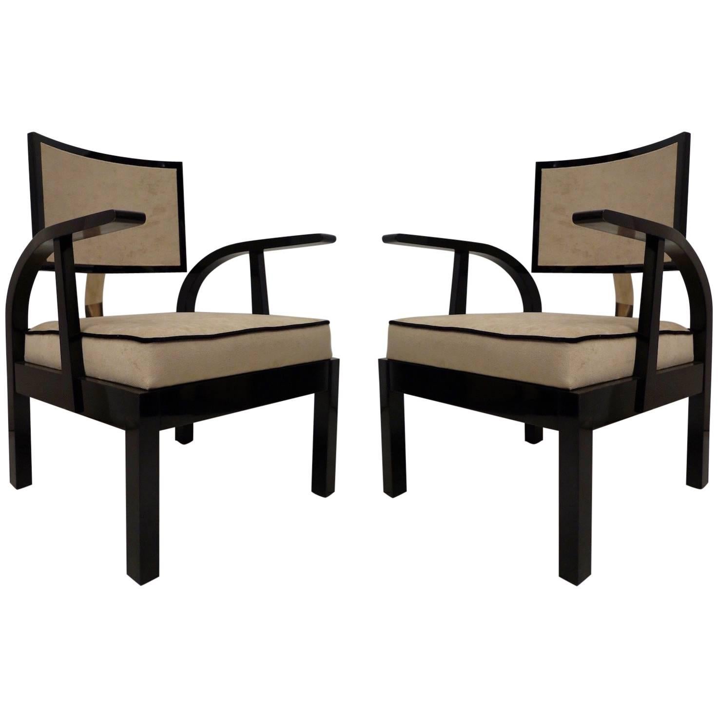 Two Armchairs by Lajos Kozma, Ungheria, 1940s
