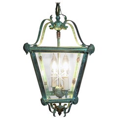 Bronze and Brass Hanging Lantern