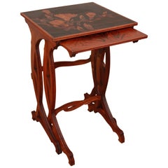 Antique Art Nouveau Nesting Table by Emile Galle