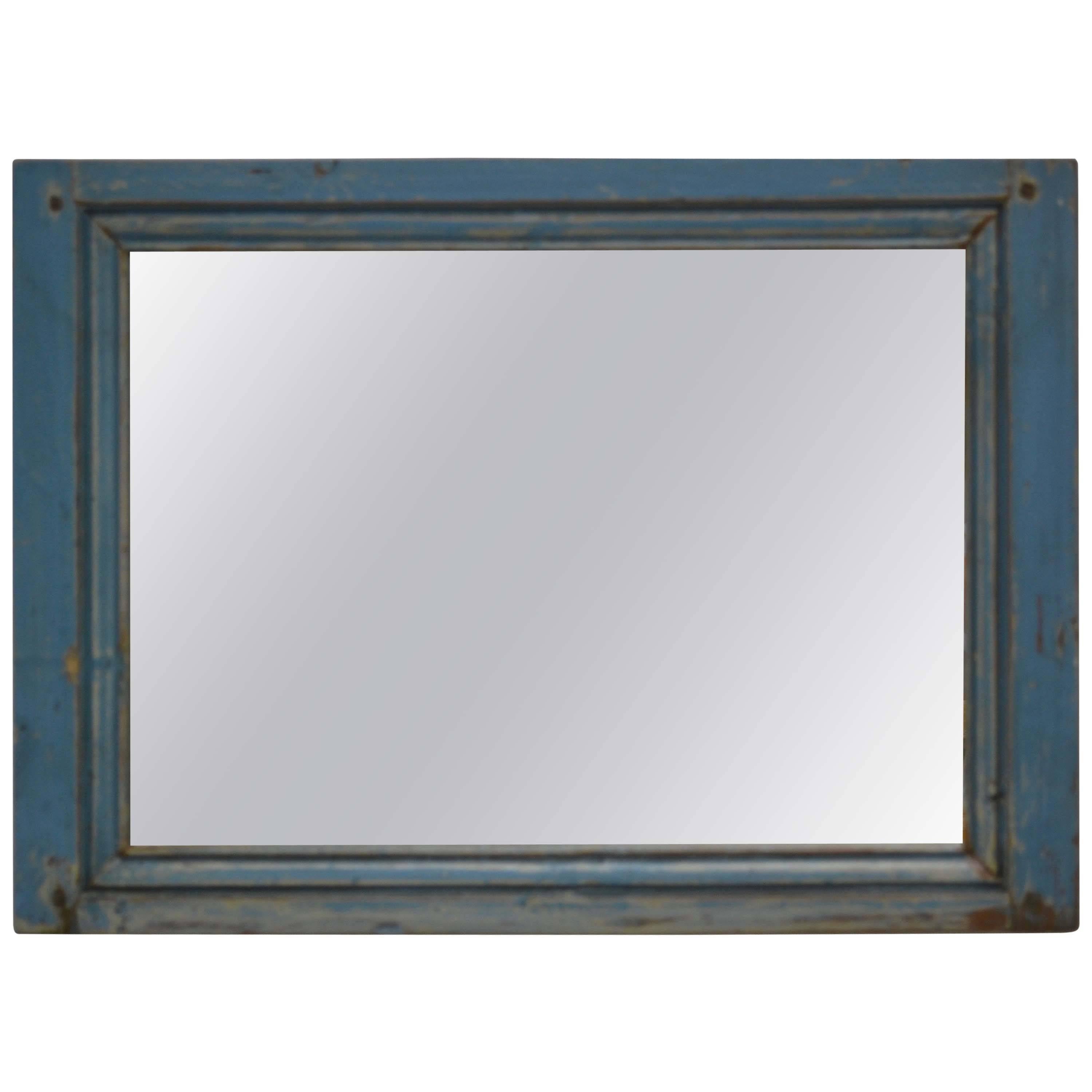 Pine Wall Mirror from Antique French Panel