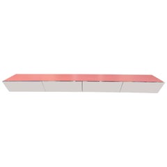 Gorgeous Pace Collection Floating Wall-Mounted Console Shelf, Mid-Century Modern