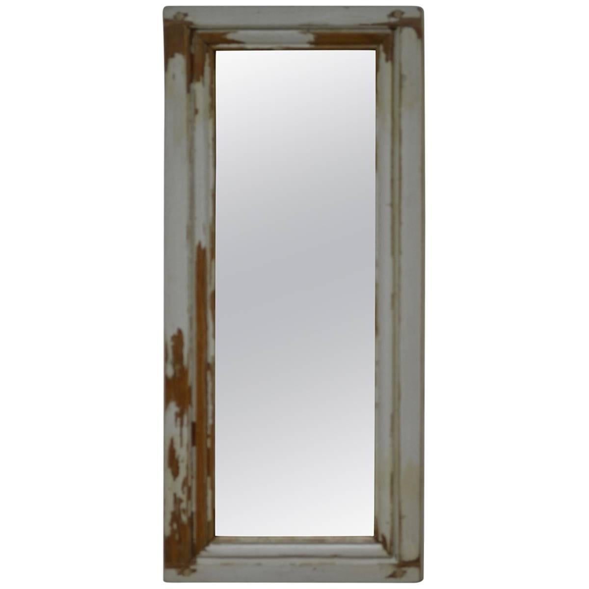 Pine Wall Mirror from Antique French Panel