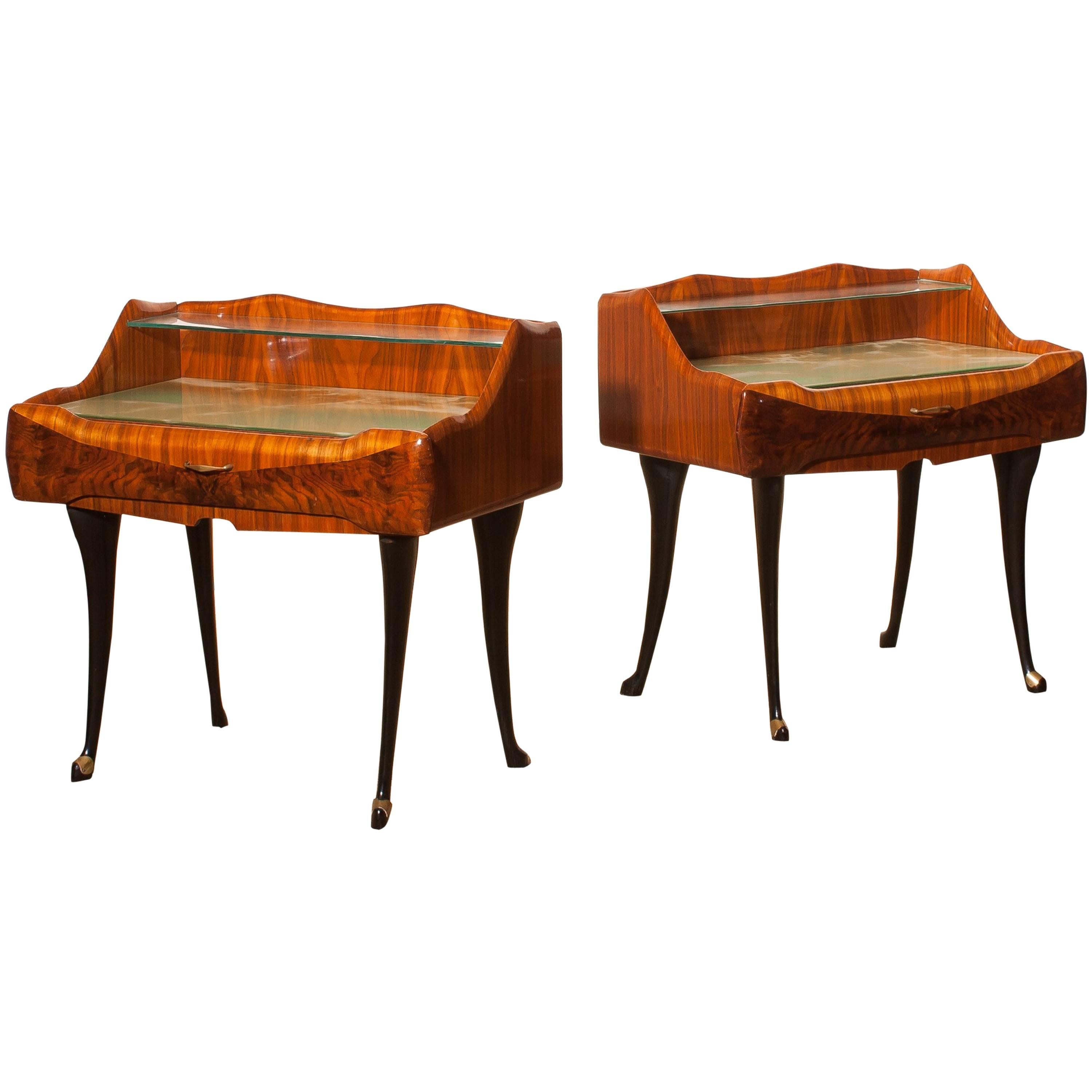 Set of Two, 1950s Nightstands by Paolo Buffa, Italy