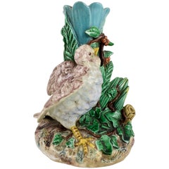 19th Century Royal Worcester Figural Song Bird Posey Vase